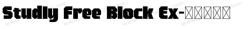 Studly Free Block Ex字体转换